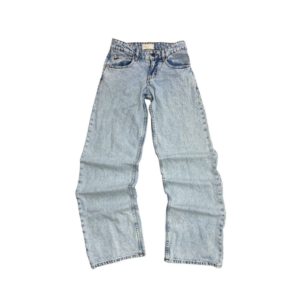 Motel Rocks Light Blue Wide Leg Flare Jeans - please see measurements :)